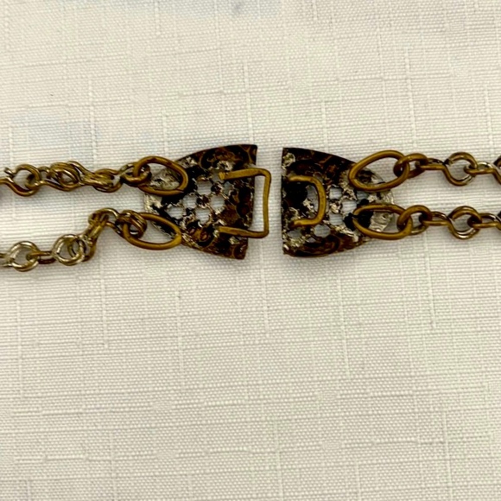 Belt or Necklace / Filigree & Rose / Metal - Picture 8 of 10